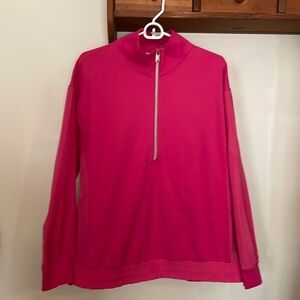 Athleta Pink Half Zip Jacket Sweatshirt
